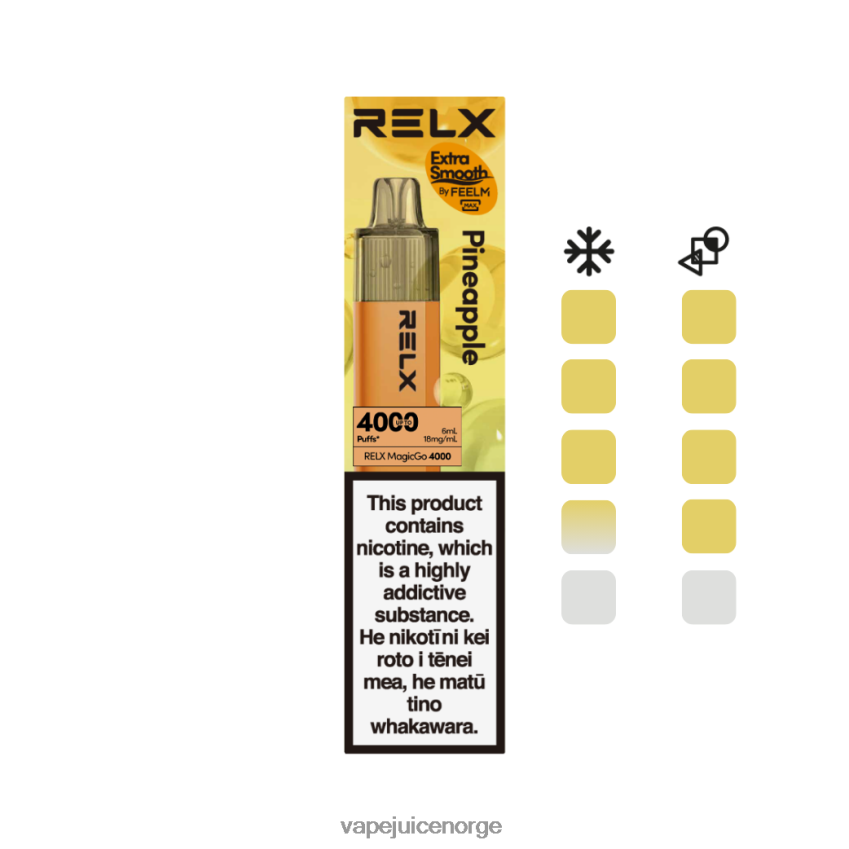 Vape Norge ananas - RELX MagicGo 4000 engangsvape 88006N1