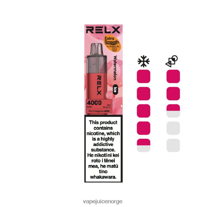 Vape Norge vannmelon (is) - RELX MagicGo 4000 engangsvape 88006N7