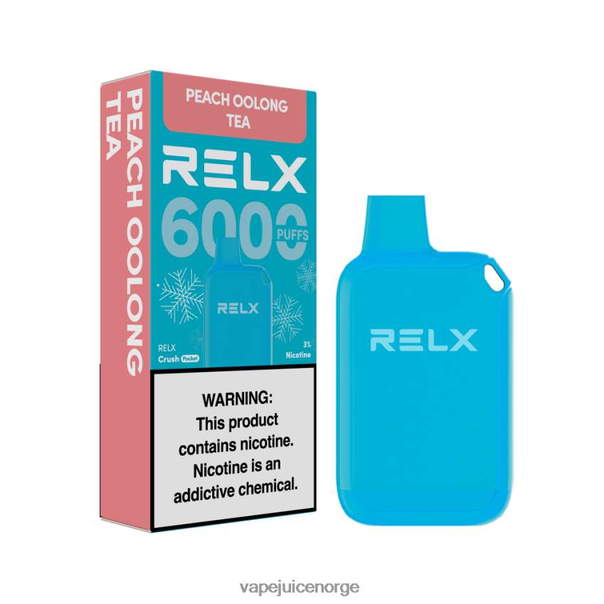 Vape Juice fersken oolong te - RELX Crush Pocket 6000 isete 88006N10