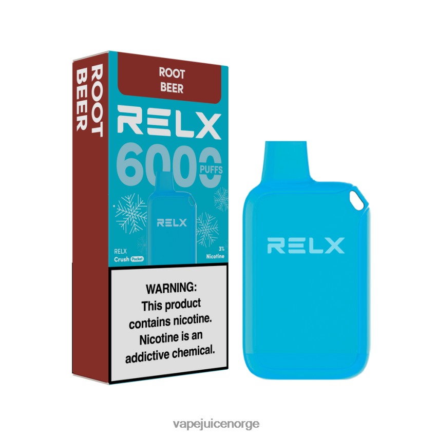 Vape Juice root beer - RELX Crush Pocket 6000 isete 88006N20