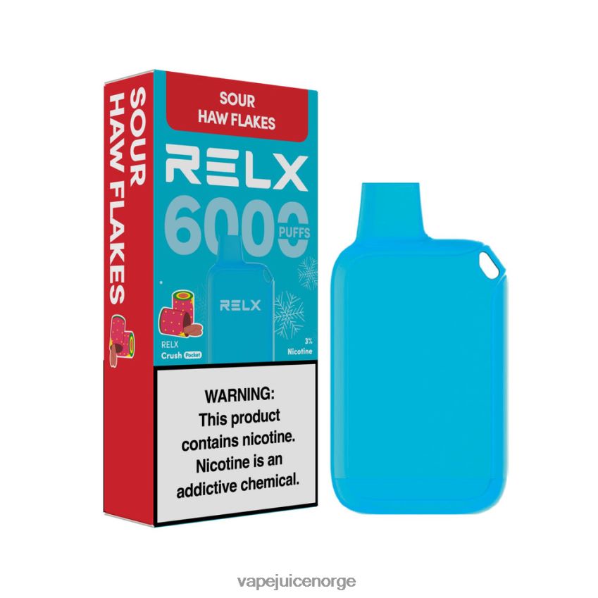 Vape Juice sure haw-flak - RELX Crush Pocket 6000 isete 88006N16