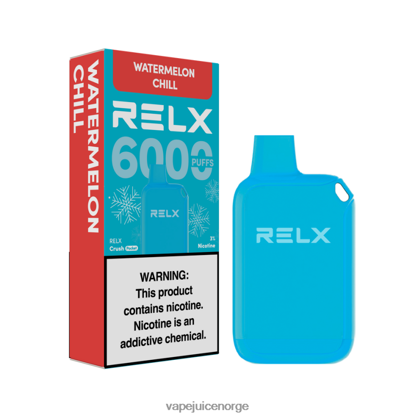 Vape Juice vannmelon chill - RELX Crush Pocket 6000 isete 88006N24