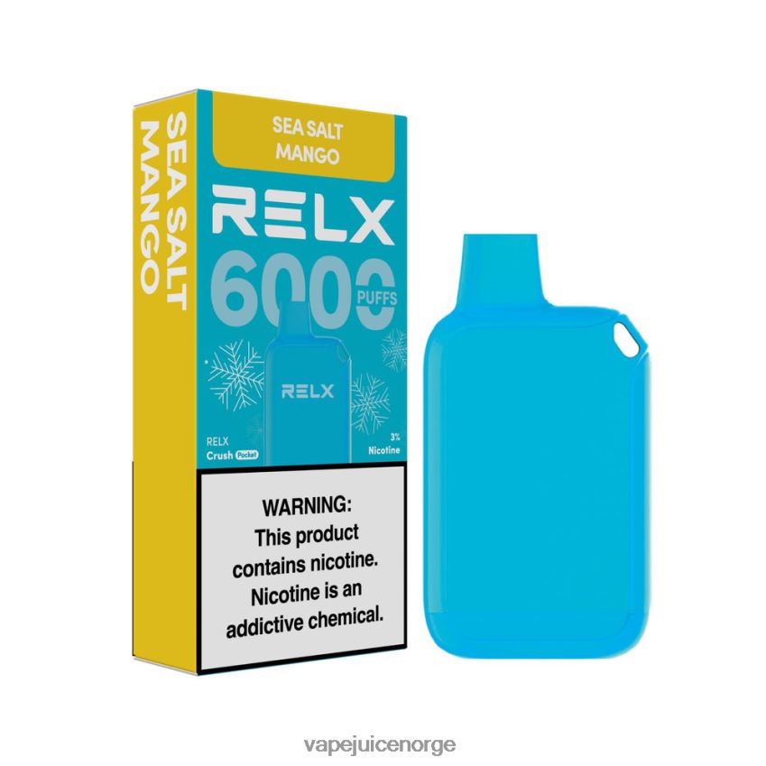 Vape Norge havsalt mango - RELX Crush Pocket 6000 isete 88006N13