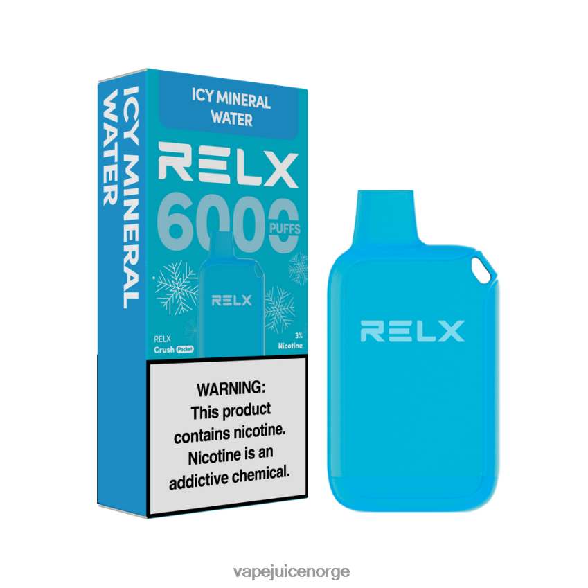 Vape Norge iskaldt mineralvann - RELX Crush Pocket 6000 isete 88006N23
