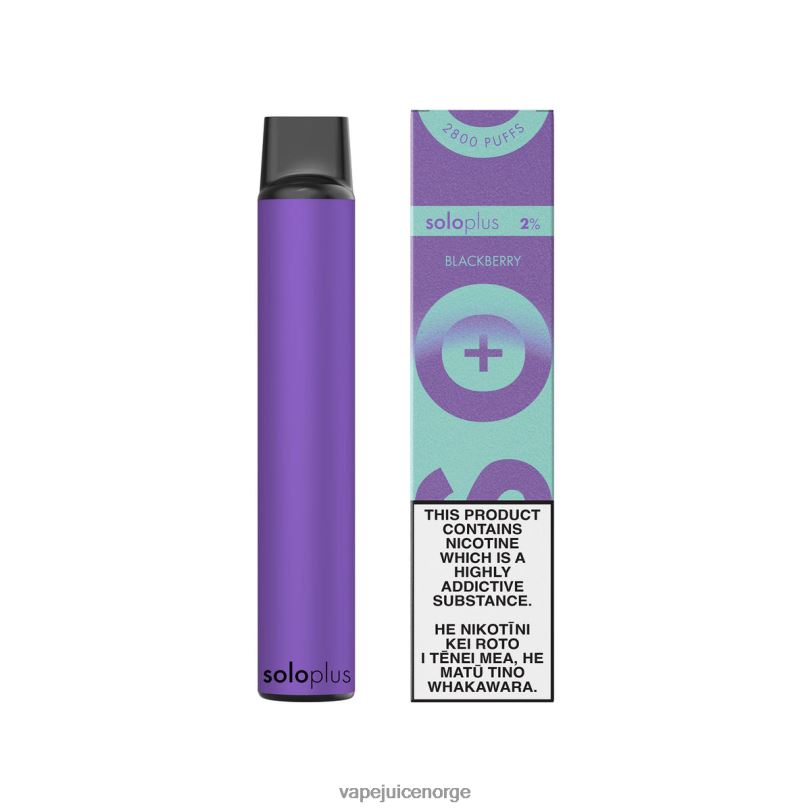 Vape Juice bjørnebær | Solo Plus engangs vape paradis samling 2N08038