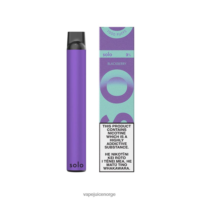 Vape Juice bjørnebær | Solo engangs vape paradis samling 2N08022