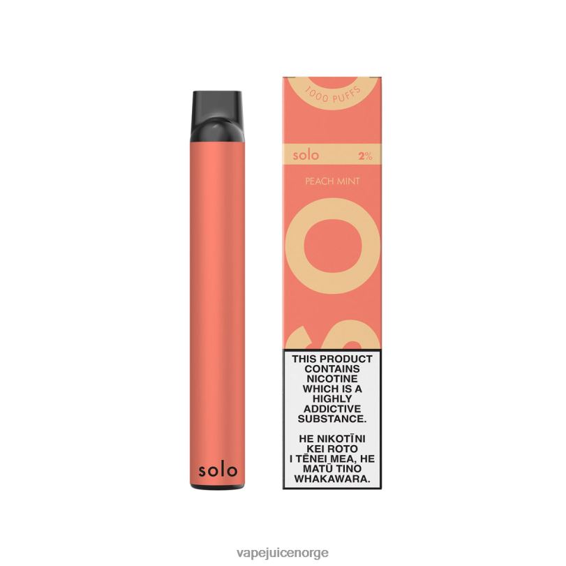 Vape Juice fersken mynte | Solo engangs vape 2N0806