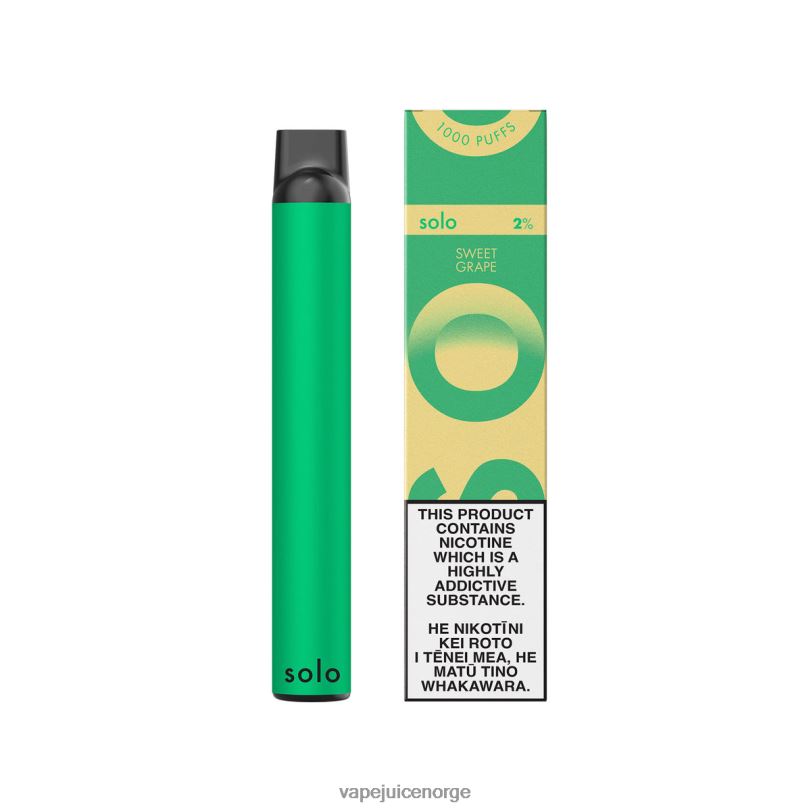 Vape Juice søt drue | Solo engangs vape paradis samling 2N08020