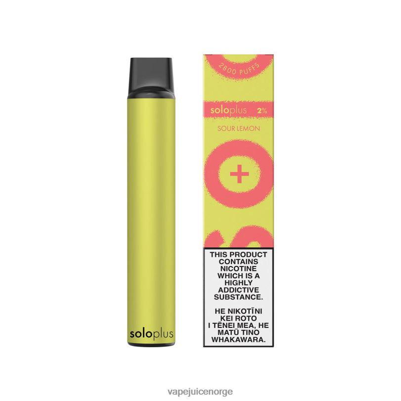 Vape Juice syrlig sitron | Solo Plus engangs vape 2N08036