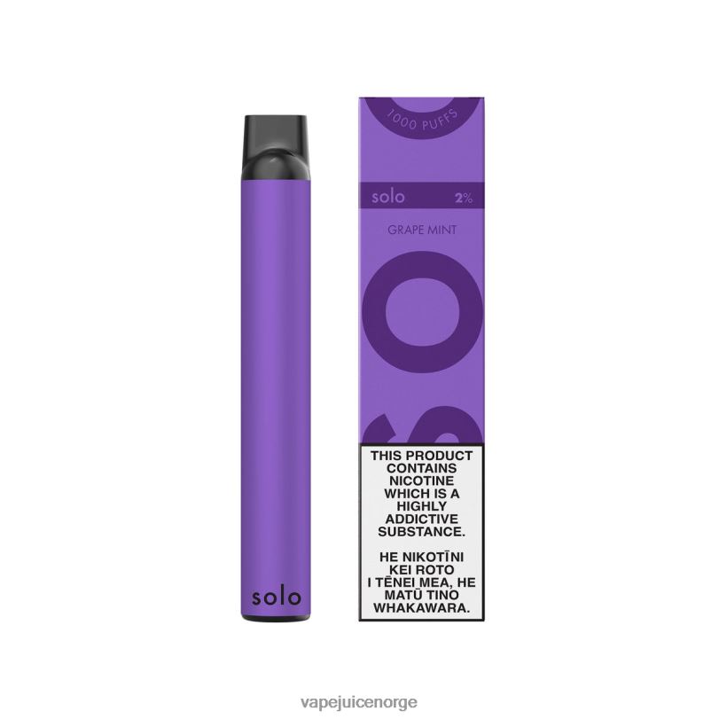 Vape Norge druemynte | Solo engangs vape 2N0807