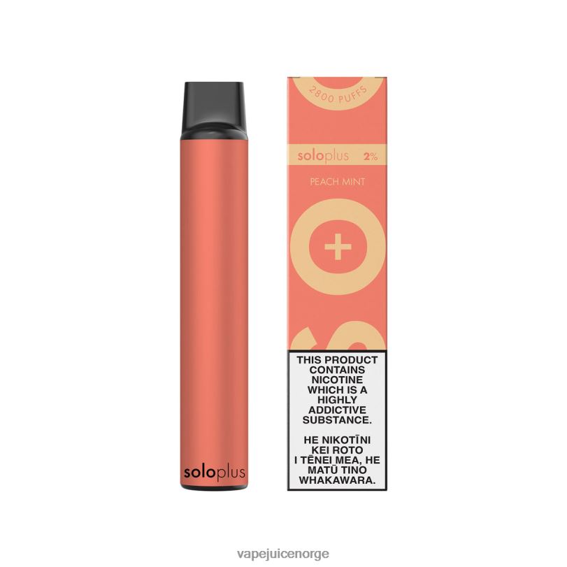 Vape Norge fersken mynte | Solo Plus engangs vape 2N08023