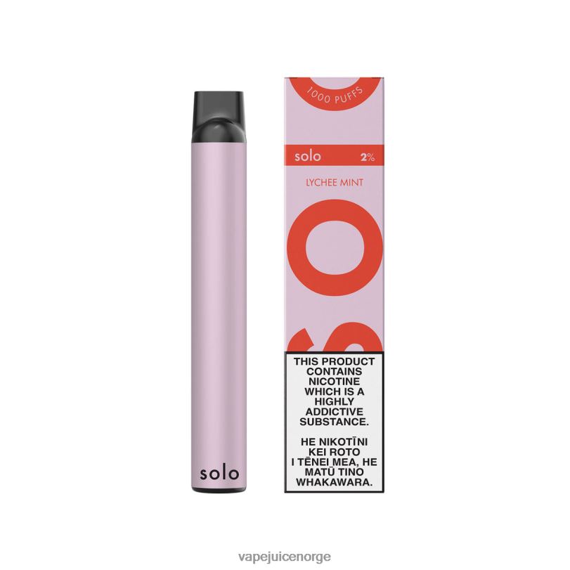 Vape Norge litchi mynte | Solo engangs vape 2N0809