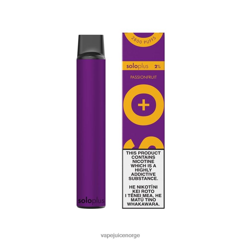 Vape Norge pasjonsfrukt | Solo Plus engangs vape 2N08029