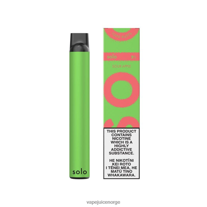 Vape Norge surt eple | Solo engangs vape 2N0805