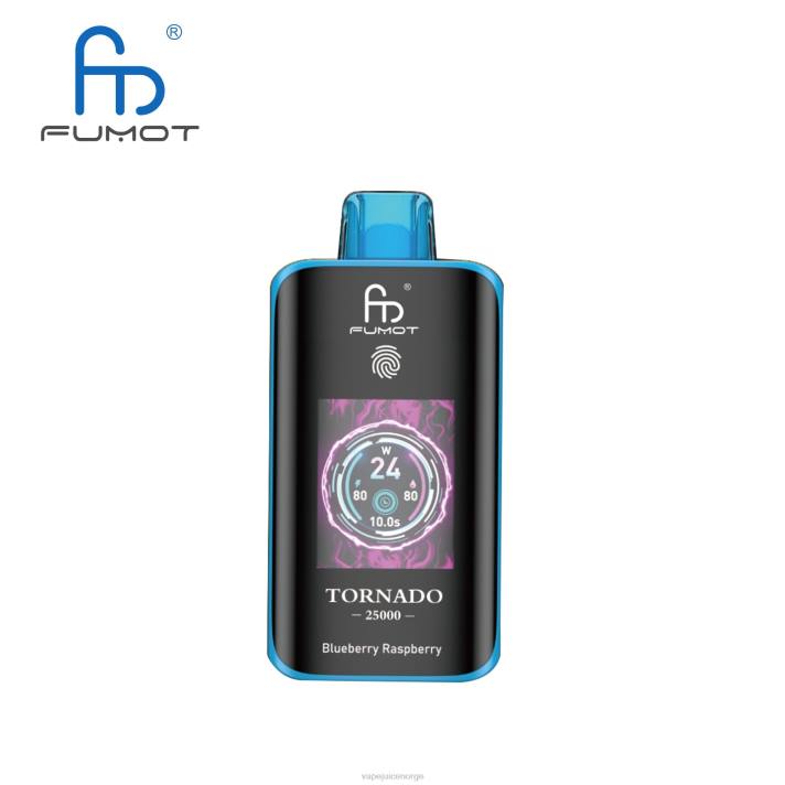 Fumot Tornado 25000 engangsvape blåbær bringebær | 644V3 Vape Liquid