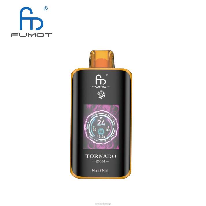 Fumot Tornado 25000 engangsvape miami mynte | 644V8 Vape Liquid