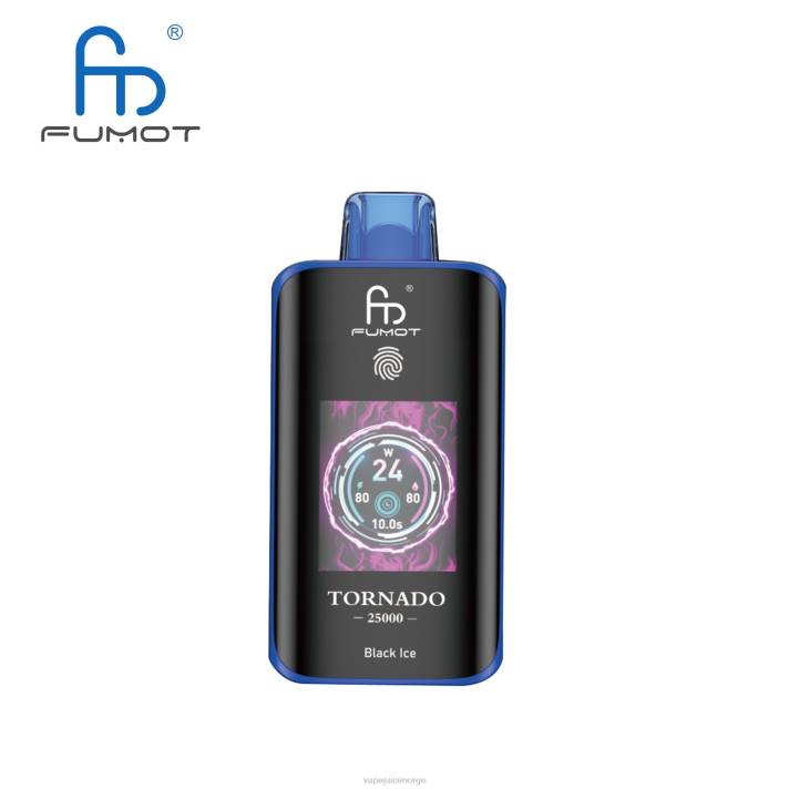 Fumot Tornado 25000 engangsvape svart is | 644V2 Vape Liquid