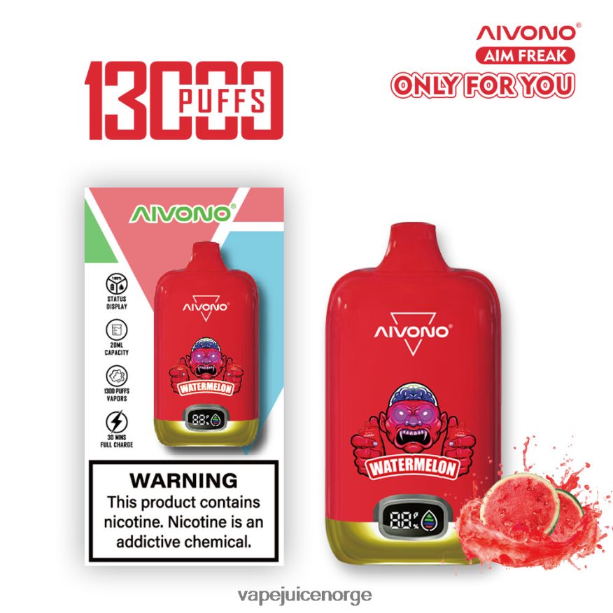 Aivono AIM FREAK 13000 vannmelon - P26VZ8244 Vape Juice