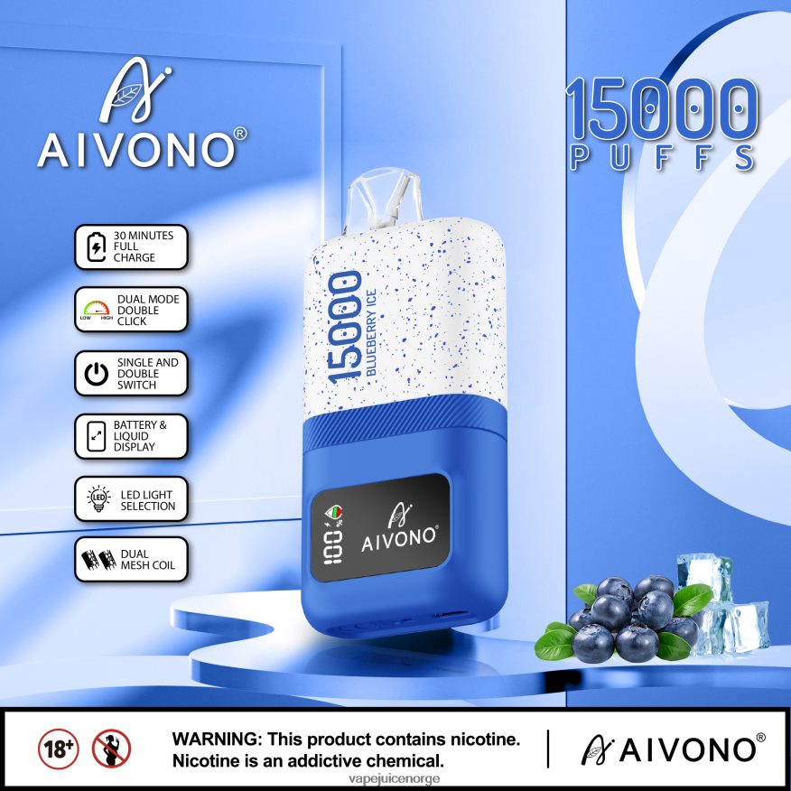 Aivono AIM magic 15 000 blåbæris - P26VZ868 Vape Juice