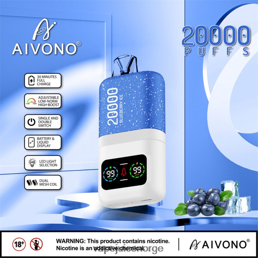 Aivono AIM magic 20 000 blåbæris - P26VZ873 Vape Norge