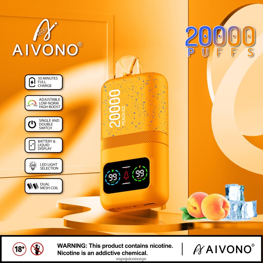 Aivono AIM magic 20 000 fersken is - P26VZ885 Vape Norge