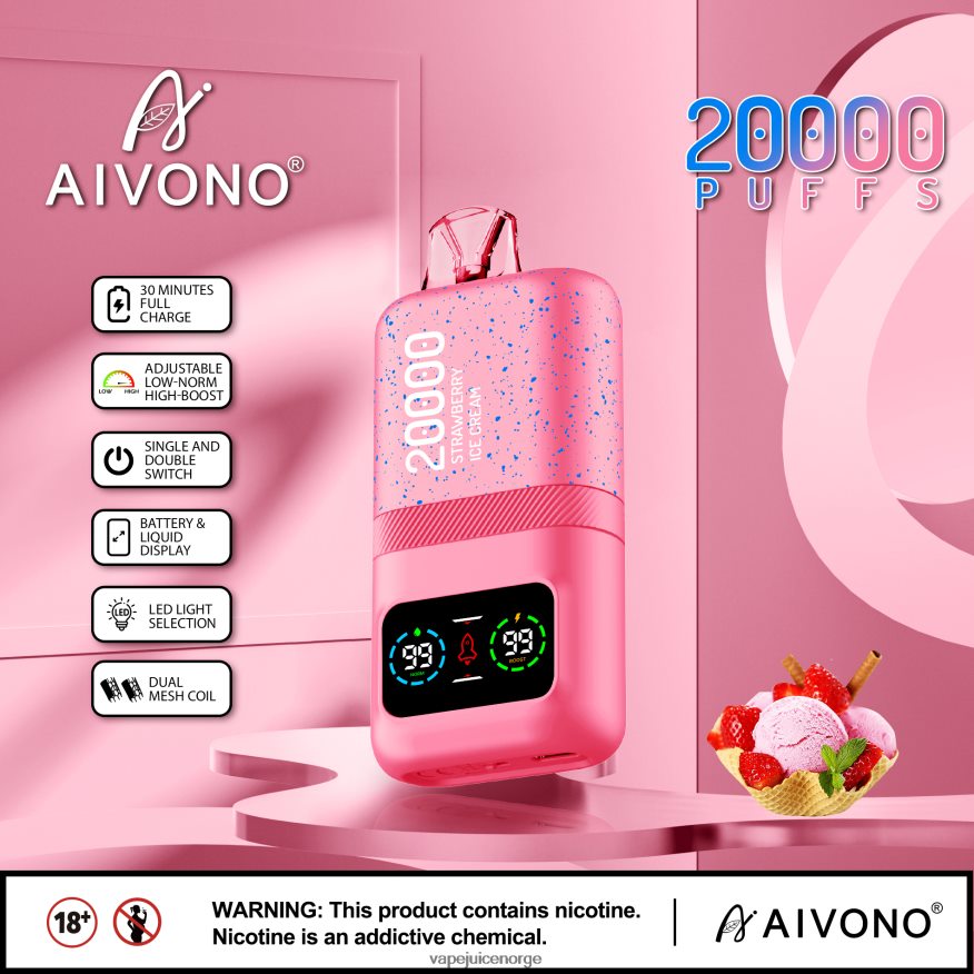 Aivono AIM magic 20 000 jordbæris - P26VZ880 Vape Juice