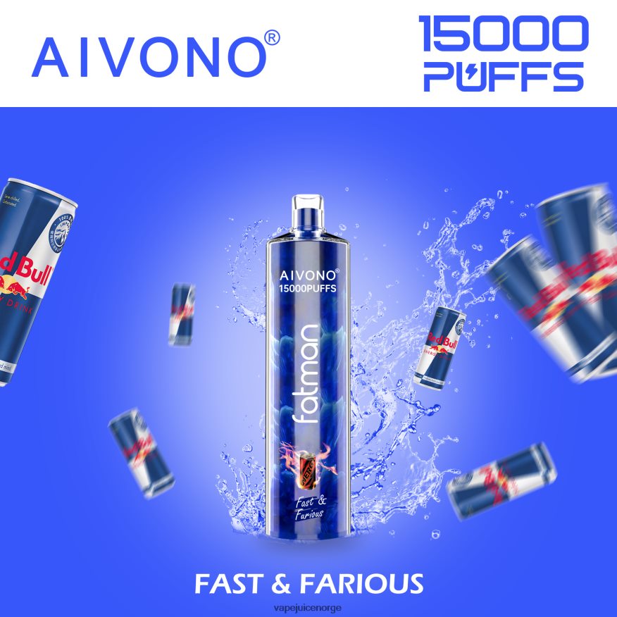 Aivono FATMAN 15 000 rask og rasende - P26VZ818 Vape Juice