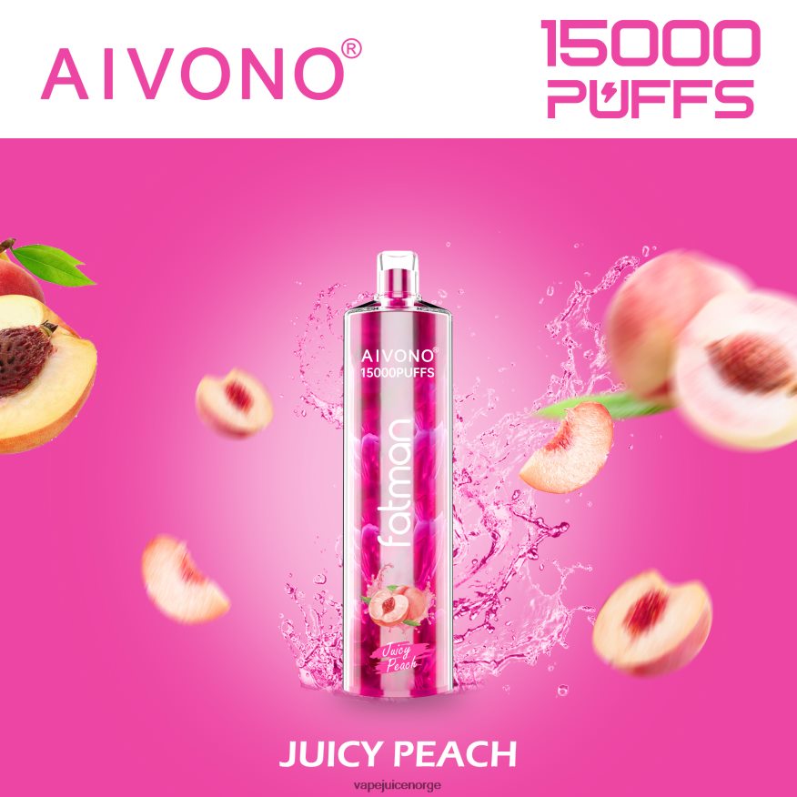 Aivono FATMAN 15 000 saftig fersken - P26VZ817 Vape Norge