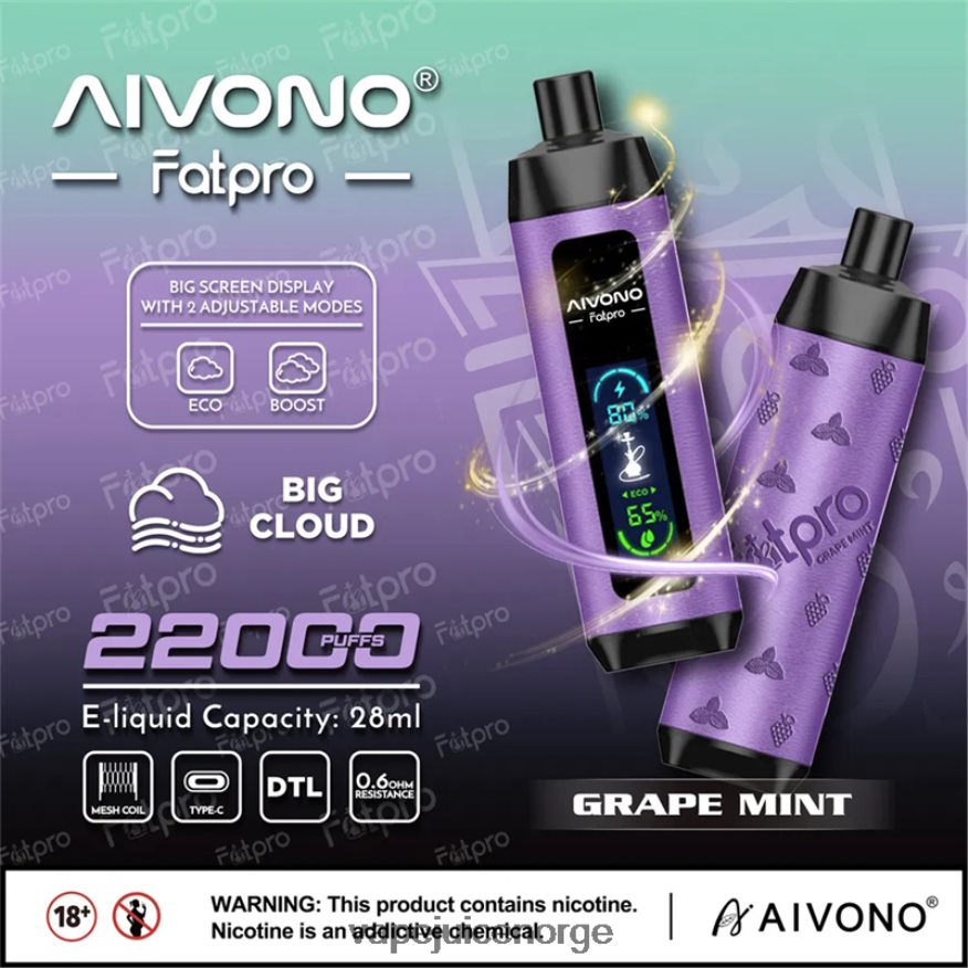 Aivono Fatpro 22000 druemynte - P26VZ82 Vape Juice