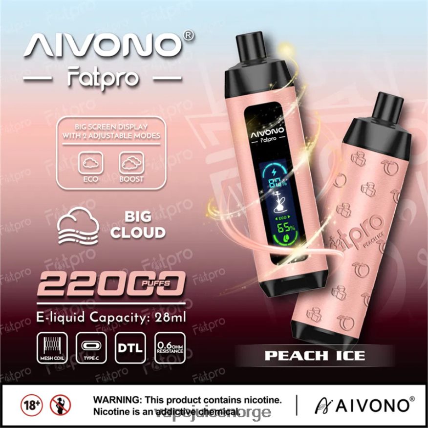 Aivono Fatpro 22000 fersken is - P26VZ85 Vape Norge