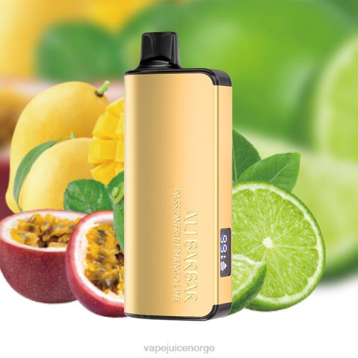Alibarbar Ingot 20 000 engangsvape pasjonsfrukt mango lime 8Z8D39 Vape Juice
