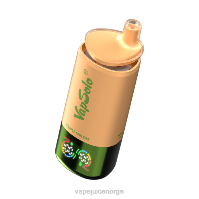 Vape Juice 2F026 jordbær bringebær & trippel melon & syrlig mango ananas VapSolo Triple 30 000 drag
