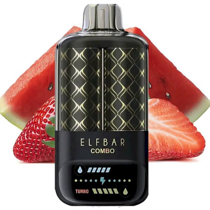 Vape Juice 2N0T10 - vannmelon og jordbær Elf Bar Combo 25 000
