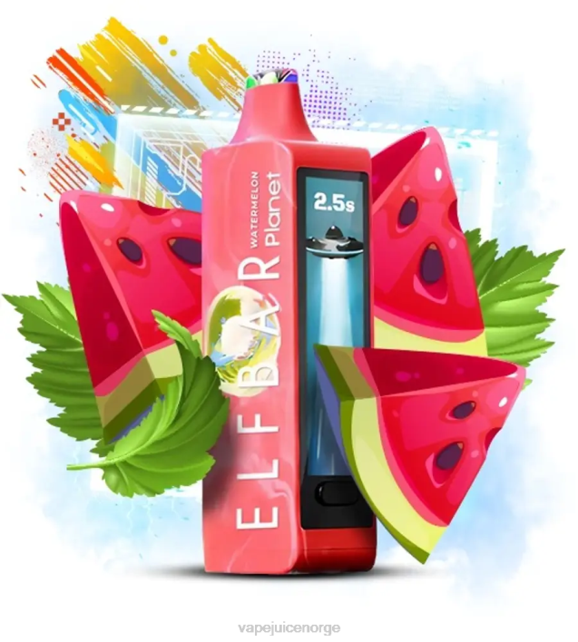 Vape Juice 2N0T12 - vannmelon Elf Bar Planet 25 000