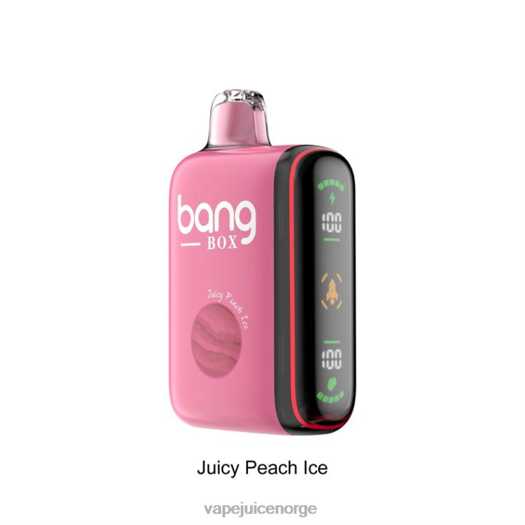 Vape Juice D6HP829 saftig ferskenis - Bang Box 9000-18000 puffs intelligent kraftdisplay