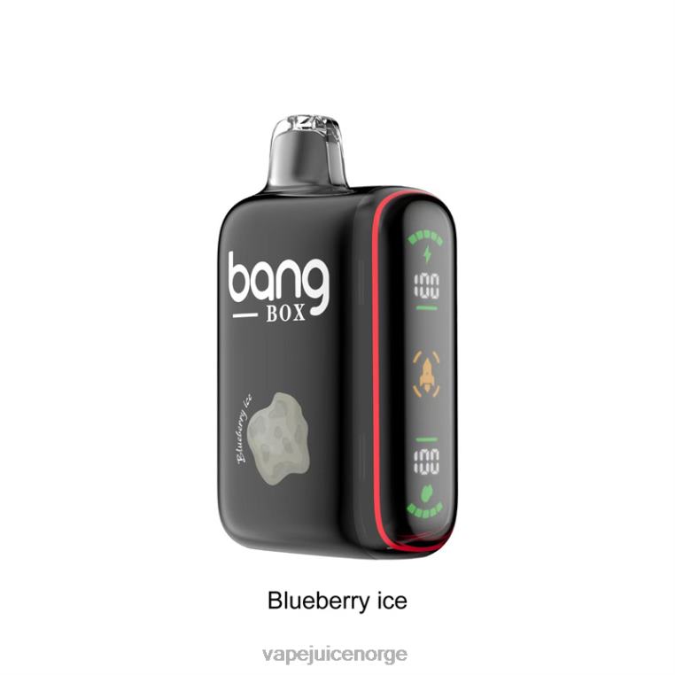 Vape Juice D6HP832 blåbæris - Bang Box 9000-18000 puffs intelligent kraftdisplay