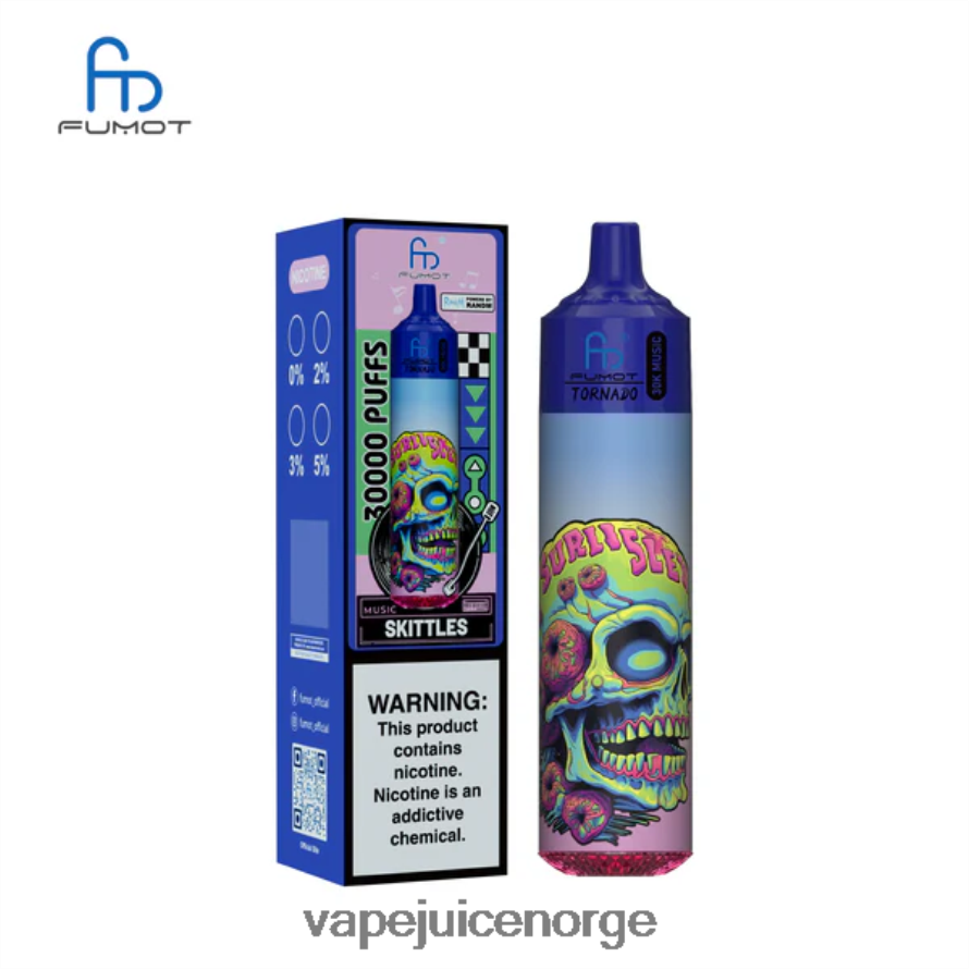 Vape Juice P8RHLH24 kjegler Fumot Tornado 30k musikk