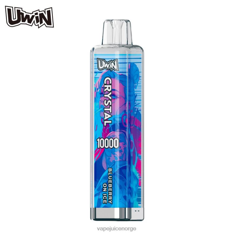 Vape Juice blåbær på is | UWIN CRYSTAL 10000 engangsvape 6886Z4