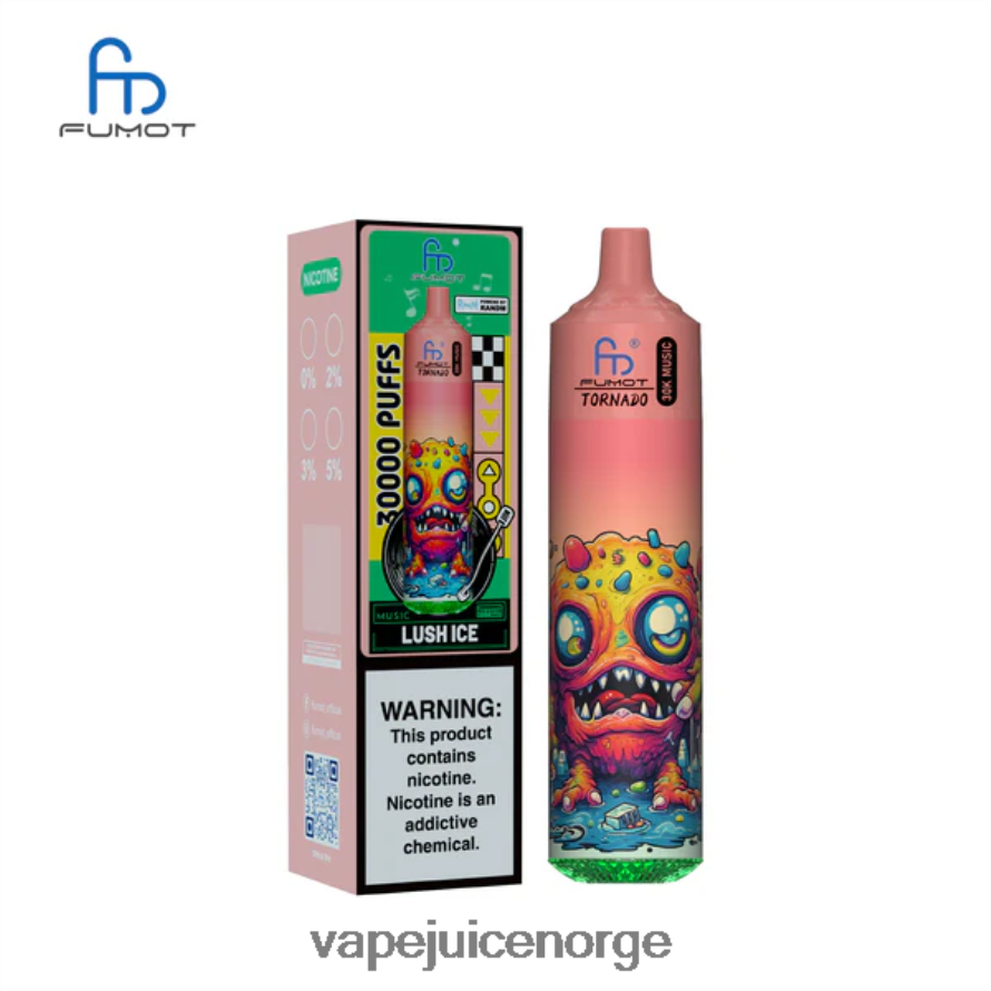 Vape Med Nikotin P8RHLH17 frodig is Fumot Tornado 30k musikk