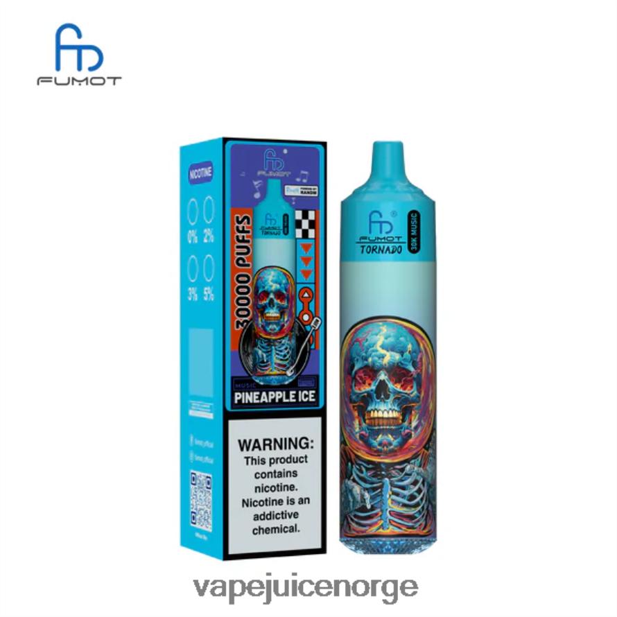 Vape Med Nikotin P8RHLH22 ananas is Fumot Tornado 30k musikk