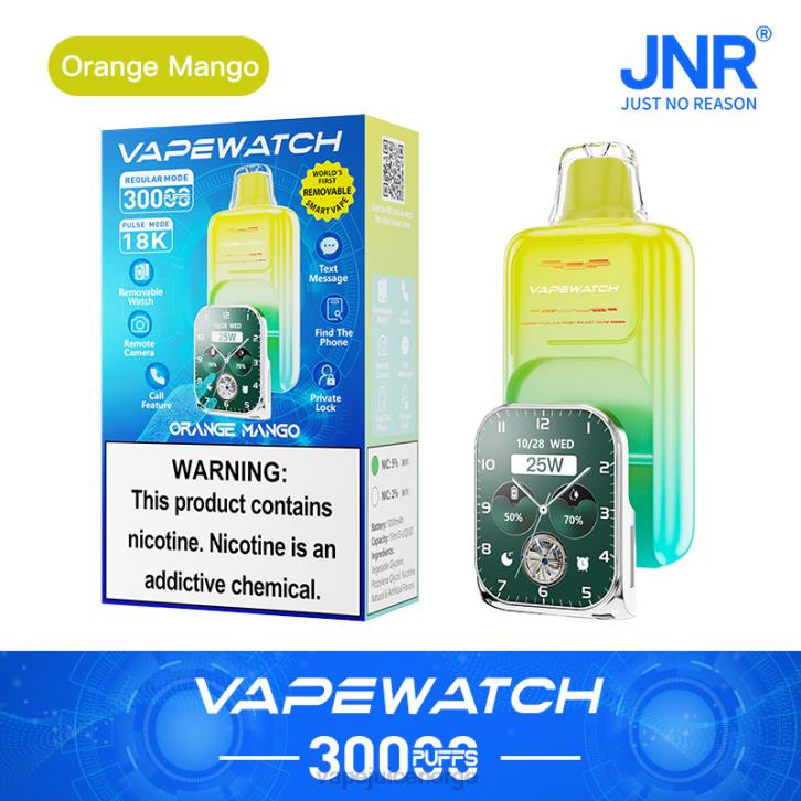 Vape Med Nikotin oransje mango - JNR vape klokke TXZ82