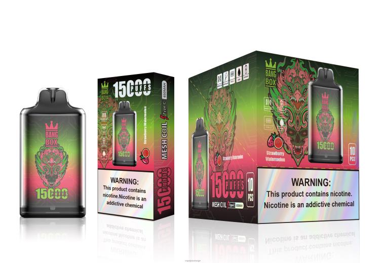 Vape Norge D6HP8103 jordbær vannmelon - Bang Box s1-15000 drag