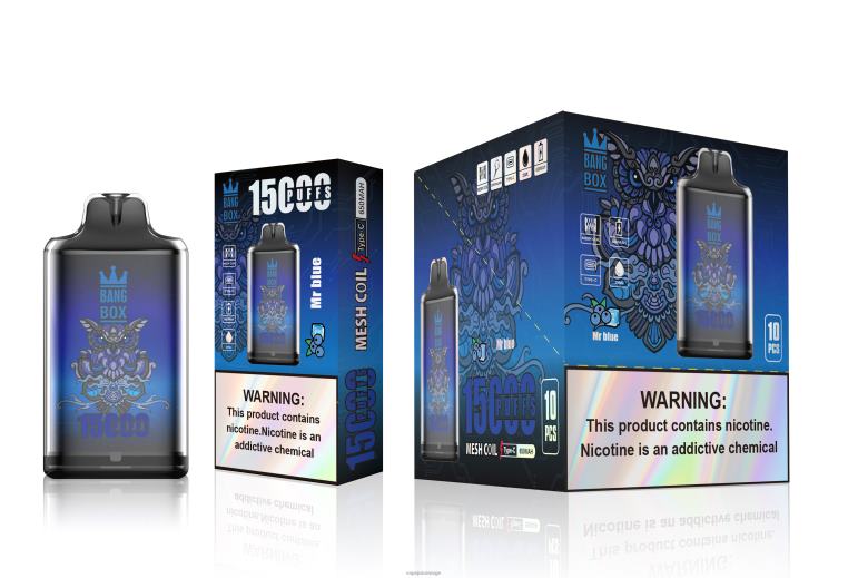 Vape Norge D6HP8109 mr blå - Bang Box s1-15000 drag