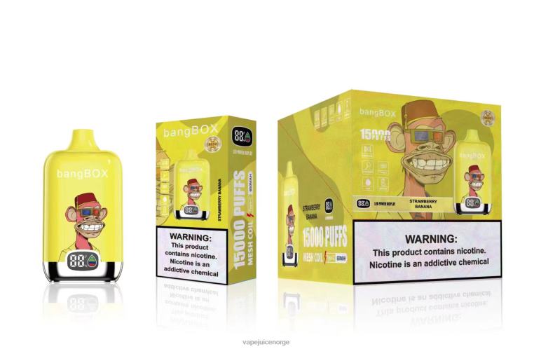 Vape Norge D6HP843 jordbær banan - Bang Box 15000 drag