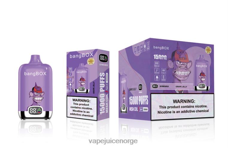 Vape Norge D6HP849 drue gelé - Bang Box 15000 drag