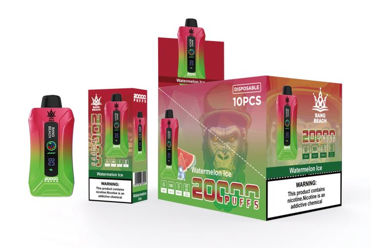 Vape Norge D6HP87 vannmelon is - Bang Beach 20000 puffs smart screen vape