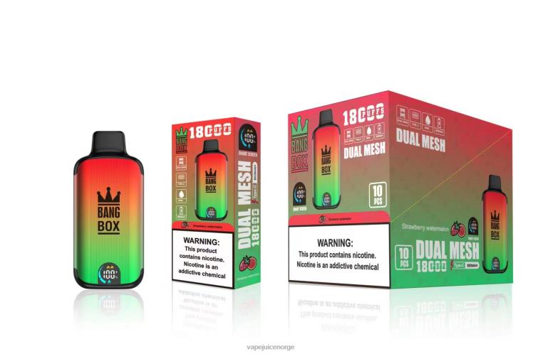Vape Norge D6HP888 jordbær vannmelon - Bang Box 18000 drag