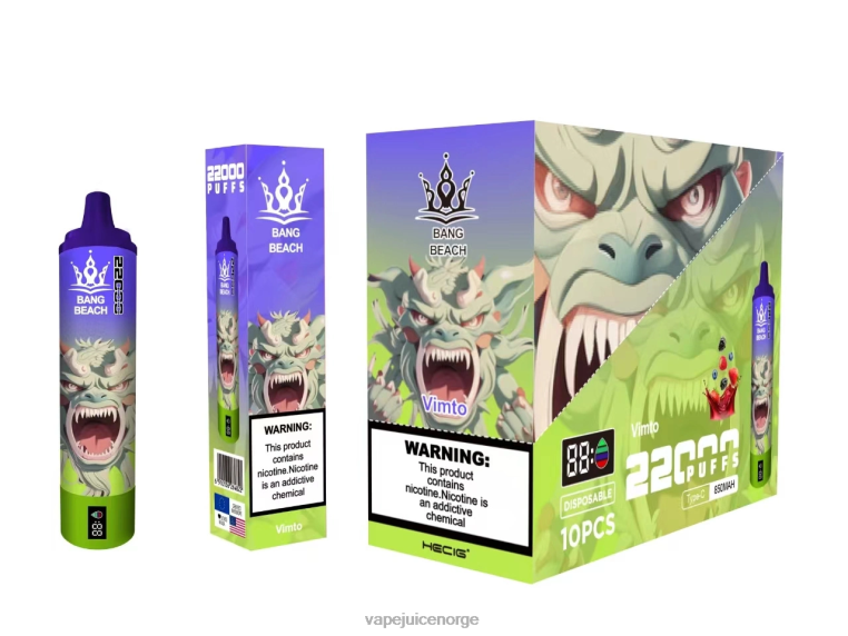 Vape Pen D6HP818 vimto - Bang Beach 22000 puffs smartskjerm