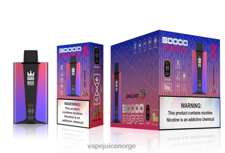 Vape Pen D6HP878 jungeljuice - Bang Box 30000 puffs smartskjerm