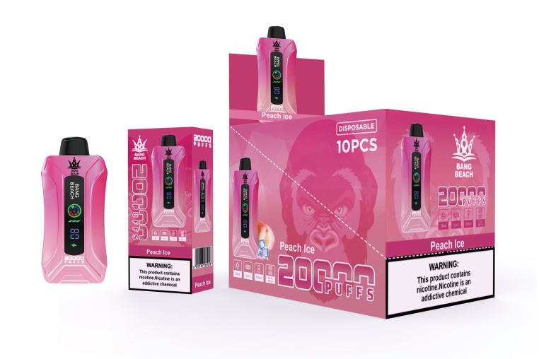 Vape Pen D6HP89 fersken is - Bang Beach 20000 puffs smart screen vape